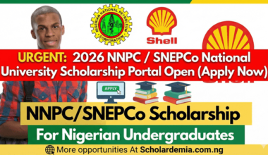 [URGENT] NNPC / SNEPCo National University Scholarship 2026: Portal Open (Apply Now)