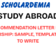 Recommendation Letter for Scholarship: Sample, Template & How to Write