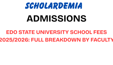 Edo State University school fees