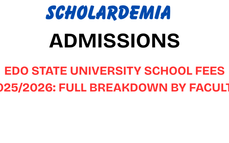 Edo State University school fees