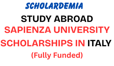 Sapienza University Scholarships in Italy (Fully Funded)