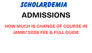 How Much Is Change of Course in JAMB? 2026 Fee & Full Guide