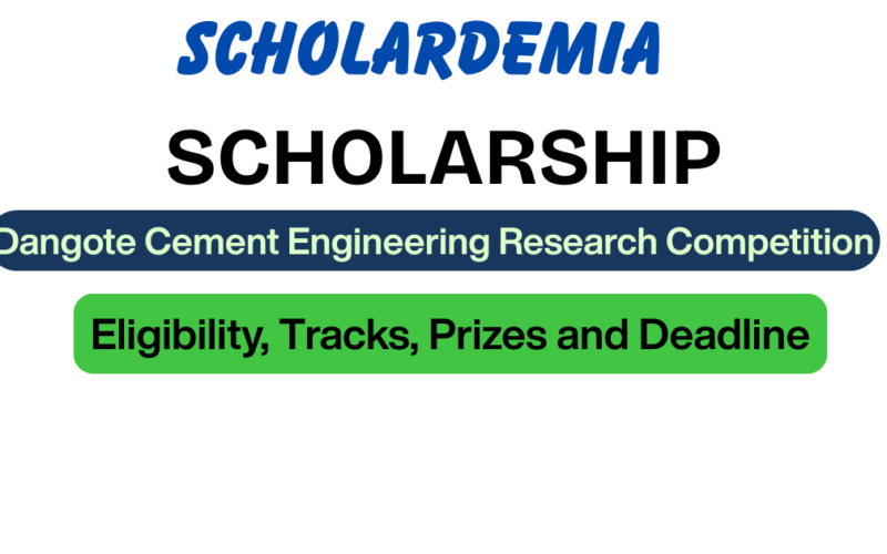 Dangote Cement Engineering Research Competition 2026: Eligibility, Tracks, Prizes and Deadline