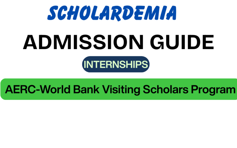 AERC-World Bank Visiting Scholars 2026: Eligibility & Deadline