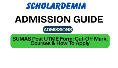SUMAS Post UTME Form: Cut-Off Mark, Courses & How To Apply