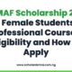 ASMAF Scholarship 2027 for Female Students in Professional Courses: Eligibility and How to Apply