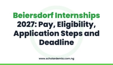 Beiersdorf Internships 2027: Pay, Eligibility, Application Steps and Deadline