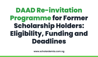 DAAD Re-invitation Programme for Former Scholarship Holders: Eligibility, Funding and Deadlines