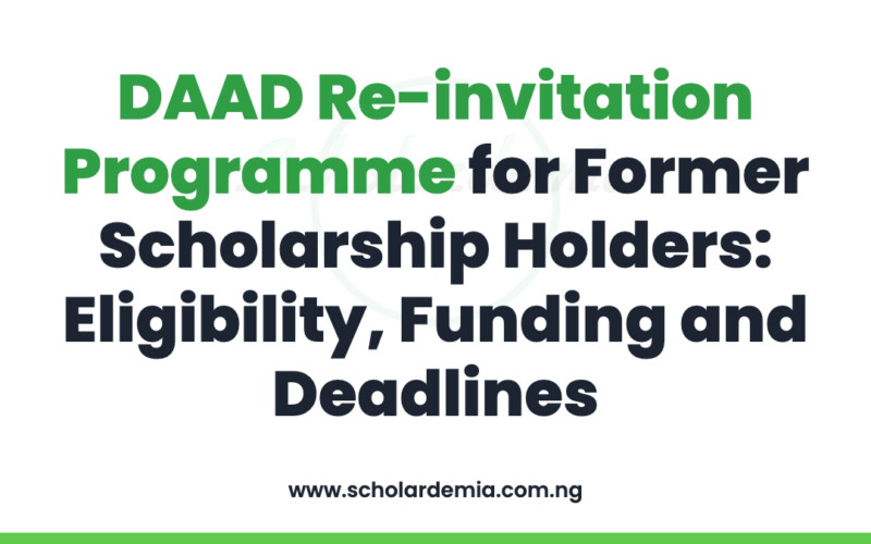 DAAD Re-invitation Programme for Former Scholarship Holders: Eligibility, Funding and Deadlines