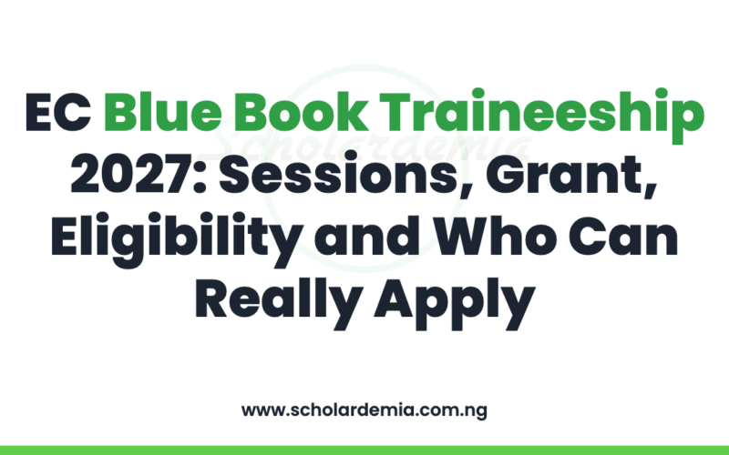 EC Blue Book Traineeship 2027: Sessions, Grant, Eligibility and Who Can Really Apply