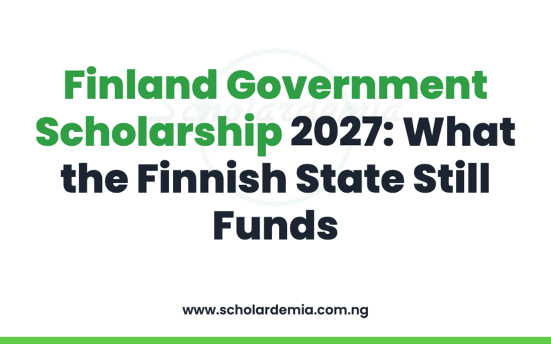 Finland Government Scholarship 2027: What the Finnish State Still Funds