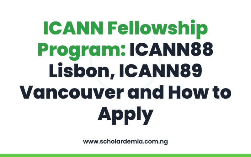 ICANN Fellowship Program: ICANN88 Lisbon, ICANN89 Vancouver and How to Apply