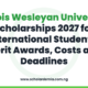 Illinois Wesleyan University Scholarships 2027 for International Students: Merit Awards, Costs and Deadlines