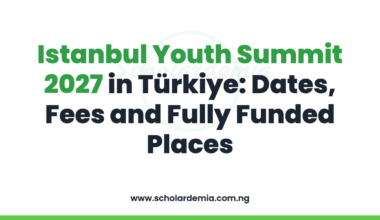 Istanbul Youth Summit 2027 in Türkiye: Dates, Fees and Fully Funded Places