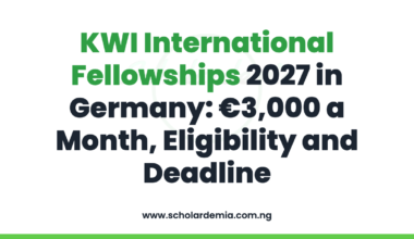 KWI International Fellowships 2027 in Germany: €3,000 a Month, Eligibility and Deadline