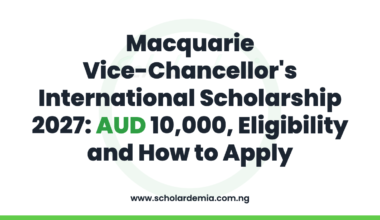 Macquarie Vice-Chancellor's International Scholarship 2027: AUD 10,000, Eligibility and How to Apply