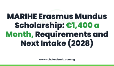 MARIHE Erasmus Mundus Scholarship: €1,400 a Month, Requirements and Next Intake (2028)