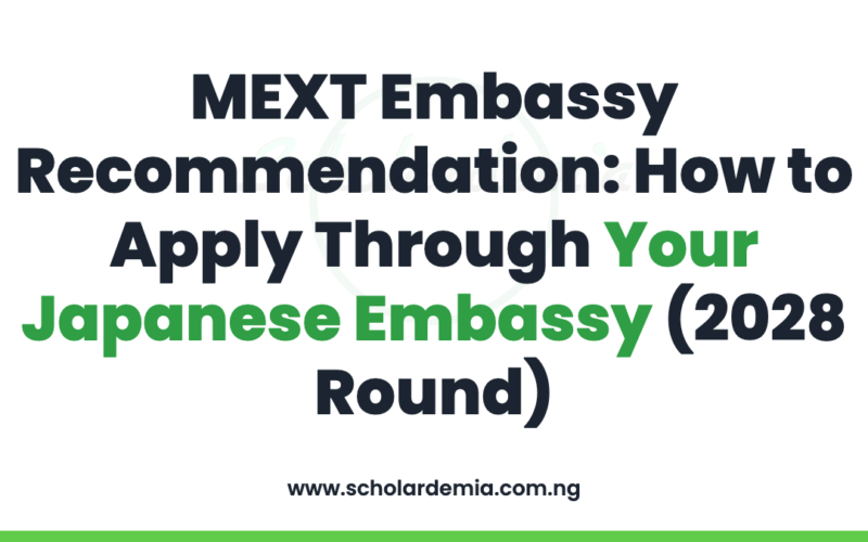 MEXT Embassy Recommendation: How to Apply Through Your Japanese Embassy (2028 Round)