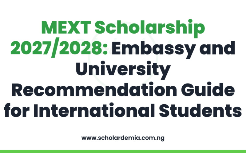MEXT Scholarship 2027/2028: Embassy and University Recommendation Guide for International Students