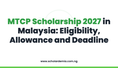 MTCP Scholarship 2027 in Malaysia: Eligibility, Allowance and Deadline