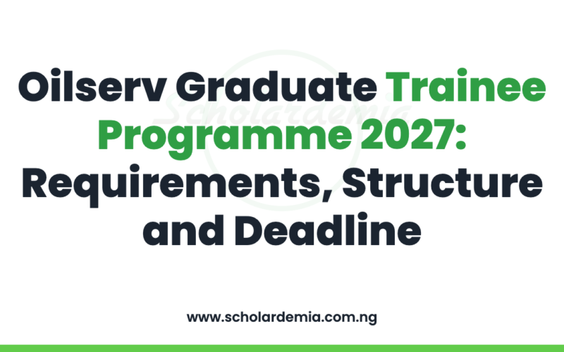 Oilserv Graduate Trainee Programme 2027: Requirements, Structure and Deadline