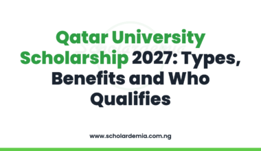 Qatar University Scholarship 2027: Types, Benefits and Who Qualifies
