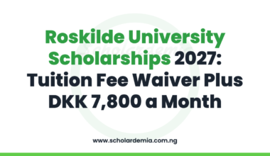 Roskilde University Scholarships 2027: Tuition Fee Waiver Plus DKK 7,800 a Month