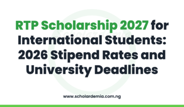 RTP Scholarship 2027 for International Students: 2026 Stipend Rates and University Deadlines