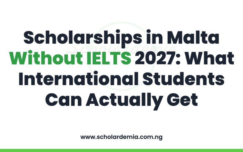 Scholarships in Malta Without IELTS 2027: What International Students Can Actually Get