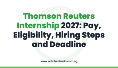 Thomson Reuters Internship 2027: Pay, Eligibility, Hiring Steps and Deadline