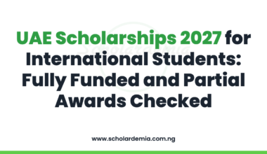 UAE Scholarships 2027 for International Students: Fully Funded and Partial Awards Checked