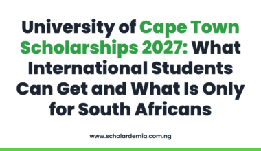 University of Cape Town Scholarships 2027: What International Students Can Get and What Is Only for South Africans