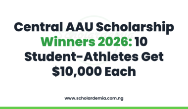 Central AAU Scholarship Winners 2026: 10 Student-Athletes Get $10,000 Each
