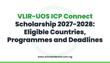 VLIR-UOS ICP Connect Scholarship 2027-2028: Eligible Countries, Programmes and Deadlines